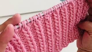 Çok Kolay Başak Gibi Duran Örgü Modeli Knitting Crochet