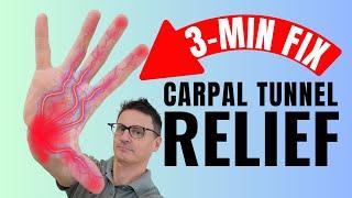 How to Relieve Carpal Tunnel Pain in 3 Minutes | Best Carpal Tunnel (Wrist) Exercises