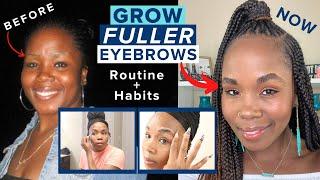 How to GROW Eyebrows THICKER & FULLER FAST! | Hair Regrowth & Grooming