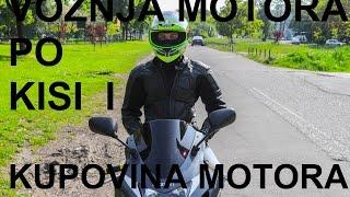 Voznja motora po kisi i Kupovina prvog motora - Srpski MotoVlog 2017 - ShoneSan