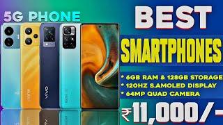 Top 5 Best Smartphone Under 11000 | 6GB+128GB | 5G Support |64MP Quad Canera |Best Phone Under 10000