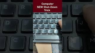 New Computer Shut Down Trick #computerbasics