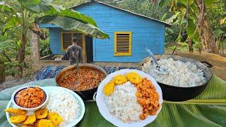 Mondongo Guisado A La Criolla Con Plátano Frito y Arroz I Comida Típica. La vida del campo