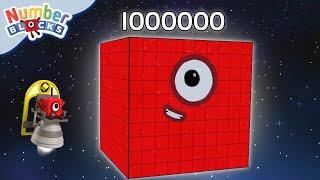 Numberblocks are counting from 1 to 1,000,000 | Learn to count BIG Numbers | Maths Cartoons for Kids