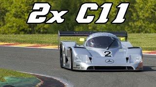 2x Sauber-Mercedes C11 ex Schumacher at Spa Classic 2014