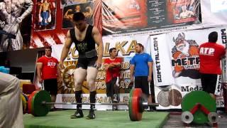 Hafiz Verdiyev deadlift 290kg. WPC European championships 2011.