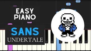 Sans (EASY Piano Tutorial) - Undertale