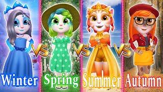 My talking angela 2 and 4 seasons: Winter️, Spring️, Summer,, Autumn|| cosplay