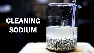 Cleaning old sodium metal