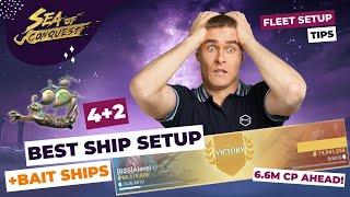 Sea of Conquest: Best Ship Setup Strategy with Bait Ship [Scepter and Flagship Build]