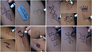 Tattoo || tetu || tatu || tattu || टैटू || how  to make beautiful tattoo || letter tatu || BTS