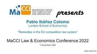 Keynote Pablo Ibáñez Colomo (LSE) - Remedies in the EU competition law system