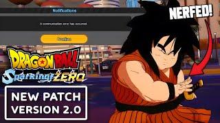 *NEW* DRAGON BALL: Sparking! ZERO - Official Version 2.0. Patch Notes Update!