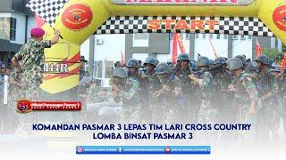 Komandan Pasmar 3 Lepas Tim Lari Cross Country Lomba Binsat Pasmar 3