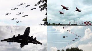 Awesome Low Flybys Over The Tree Tops 