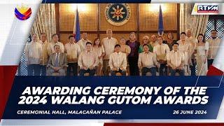 Awarding Ceremony of the 2024 Walang Gutom Awards 6/26/2024