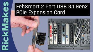 FebSmart 2 Port USB 3.1 Gen2 PCIe Expansion Card