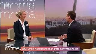 Dr. Alice Weidel (AfD) diszipliniert den "Aktivisten" Andreas Wunn (ZDF), 2.9.2024