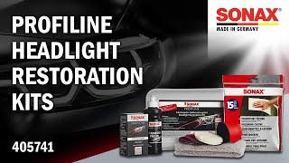 Набір для полірування пластикових фар SONAX PROFILINE Headlight Restoration Kits 405741