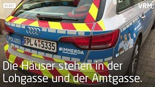 Durchsuchung von Problemhäusern in Alzey