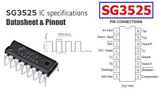 SG3525 IC DATASHEET / KA3525A Specifications - SG3525A pulse width modulator