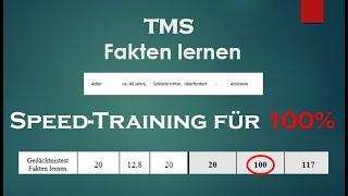 Level 1 - TMS Fakten lernen Speed Training