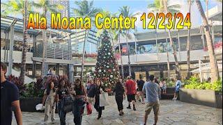 [4K] Ala Moana Center Walk on 12/23/24 in Honolulu, Oahu, Hawaii #alamoanacenter #alamoanamall