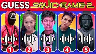 Guess Squid Game 2 Characters by Their Voice  Squid Game Quiz