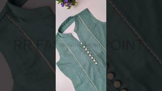 Button placket / kurti design