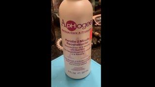 Aphogee 2 Minute Keratin Reconstructor Review on Dry/Bleached+Damaged Natural Hair