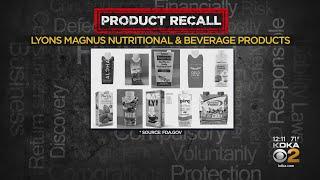 Some protein and nutritional drinks under recall