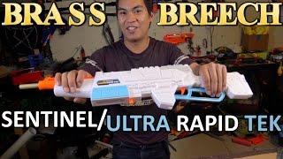 [Nerf Build Log] Brass Breech Mod Buzzbee Sentinel/Ultra Rapid Tek | Make Test Battle