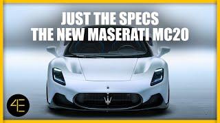 The New 2021 Maserati MC20 | Just the Specs | 4enthusiasts