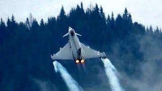 4Kᵁᴴᴰ 2x Austrian AF Eurofighter Typhoon Tactical Demonstration @ AIRPOWER ZELTWEG 2019