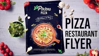 How to Design Pizza Restaurant Flyer / Poster in Photoshop