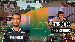 NRG FNS 1000 IQ IGLing Saves NRG from getting FLANKED vs T1 at VCT MASTERS !! SEN Tarik Reaction