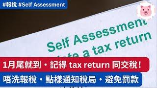 1月尾前記得電子報稅 tax return！咩情況要做 self assessment？唔洗報稅，要點樣通知 HMRC ？ #英國稅務 #英國報稅 #英國財經