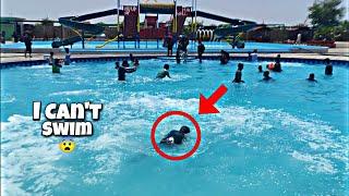 I don't know how to swim  first time in water park | Janibhaivlogs