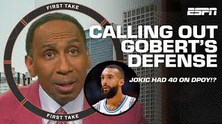 BLAME ON GOBERT?  Nikola Jokic was on FIRE but can we get SOMETHING!? - Stephen A. | First Take