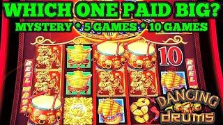 BIG WIN ON DANCING DRUMS SLOT | MYSTERY PICK & MORE | Las Vegas Slots #casino #slots #lasvegas