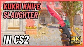  CS2 Kukri Knife Slaughter | CS2 Knife In-Game Showcase [4K]