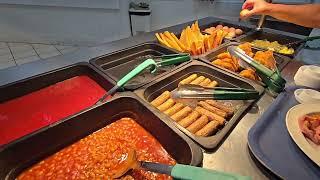 Butlins Skegness Buffet Breakfast. Food Court Dinning. 2024.  PLEASE LIKE AND SUBSCRIBE ️