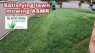 Satisfying lawn mowing - Grass cutting ASMR