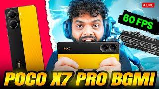 POCO X7 Pro BGMI Live Test  | FPS Performance & Gameplay 