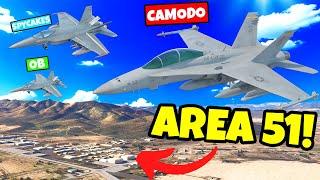 Three NOOB Pilots Visit AREA 51 in Microsoft Flight Simulator 24 Multiplayer!