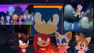 Sonic scaring everyone (Happy Halloween )