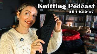 FOs Salty Days, Selbu, Socks | new COs Penny Gloves, Inge Sweater, Port Sweater | knitting podcast 7