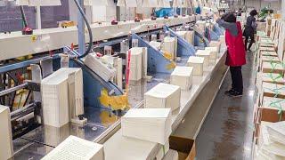 Mass Production Process of Books. Printing Factory In Korea