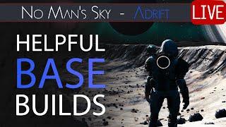 Building Helpful Expedition Bases - Adrift Expedition - No Man's Sky Adrift Update Live