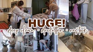 DEEP CLEAN + DECLUTTER | SUNDAY RESET | GROCERY HAUL + RESTOCK | Lauren Yarbrough